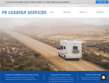 Tablet Screenshot of pb-caravanservices.co.uk